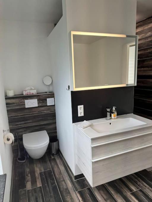 Modernes Ferienhaus In Uedersdorf Dış mekan fotoğraf